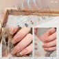 1PC Gel Nail Sticker Patch Slider Flower Gradient Color Back Glue Full Cover Waterproof Gel Nail Sticker UV Lamp Curing Manicur