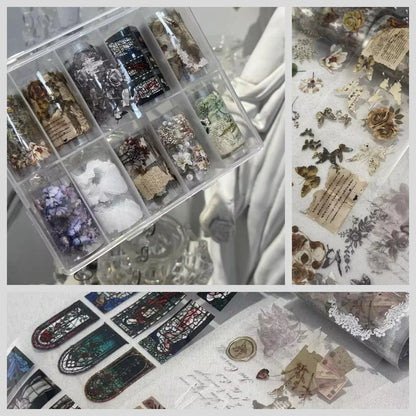 10Rolls Lacce Flower  Nail Foils Transfer Paper  Nail Art Stickers  Manicure Set Decal  Nails Decoration