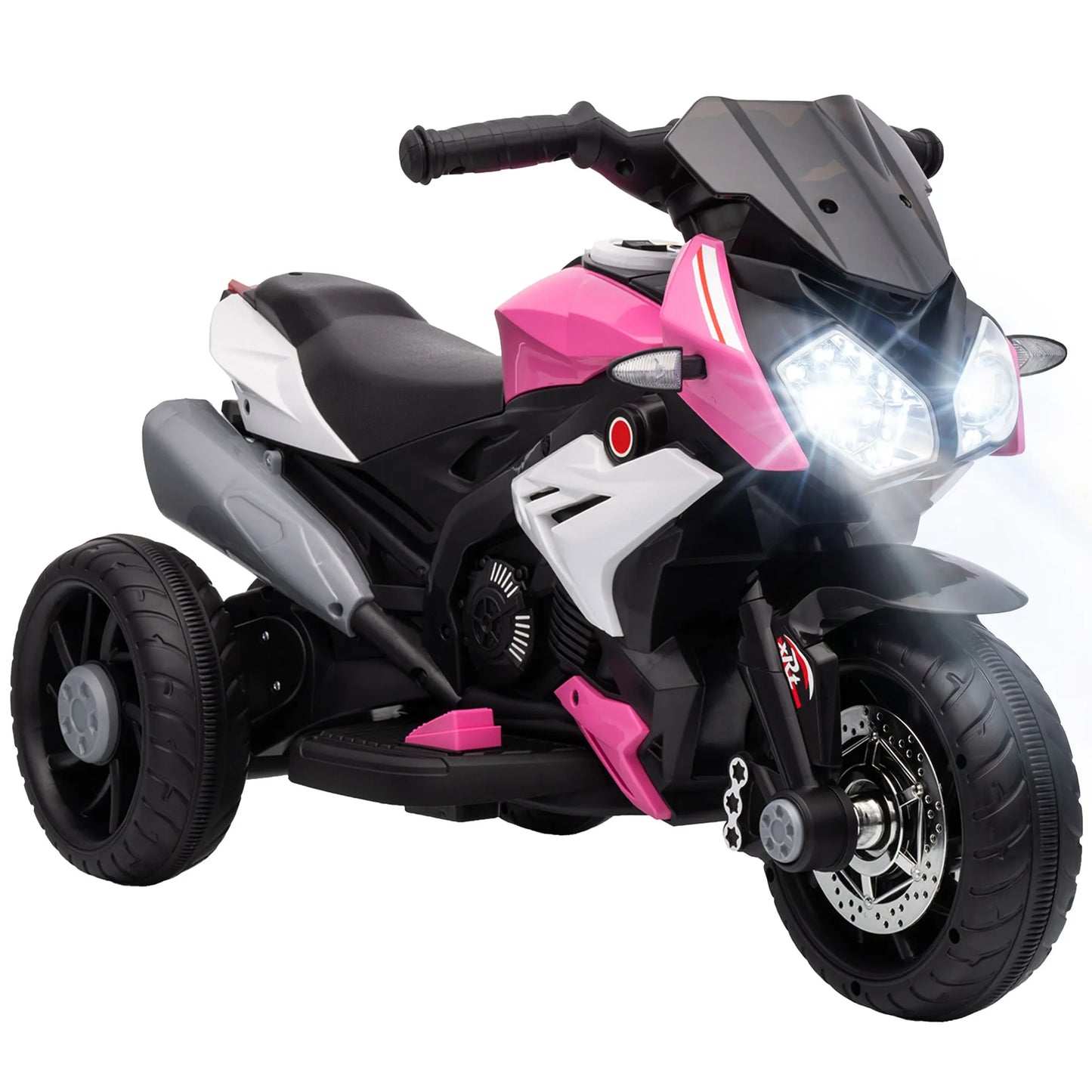 3-wheel electric motorcycle for children, 6V, electric motorcycle for kids aged 3 to 5, with lights and sounds, 86x42x52cm, load capacity: 25 kg