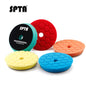 SPTA 3"/5"/6" Car Spong Buffing Polishing Pad Honeycomb Pattern Hook&Loop Backer For DA/RO/GA Car Buffer Polisher