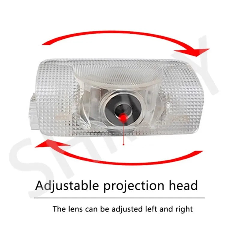 2X LED Car Door Projector Welcome Ghost Shadow Light Accessories For Lexus IS IS250 IS300 IS350 2006 - 2020 2021 2022 2023 2024