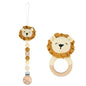 Baby Pacifier Clip Crochet Koalas Handbell Rattle Doll Teether Pacifier Chain Clips Set Dummy Chain Cartoon Teething Toy