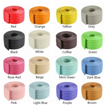Kids Collision Cushion Foam Bumper Free Tape 2m Baby Safety Desk Edge Guard Strip Table Corner Protector