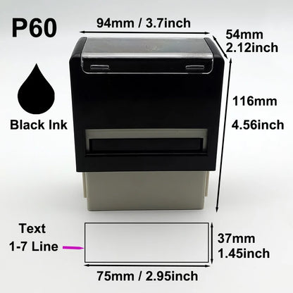 Custom Self-Inking Stamp Customized Self-Inking Business Address Wax Seal Name Handicrafts Personalize Rubber Stamps