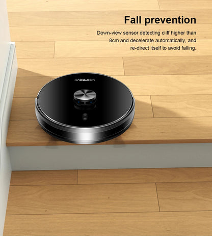 Robot Vacuum Cleaner Liectroux/LILIN X6,Laser System,Multiple-Floor Maps,Restricted Area Setting for Home Carpet Cleaning