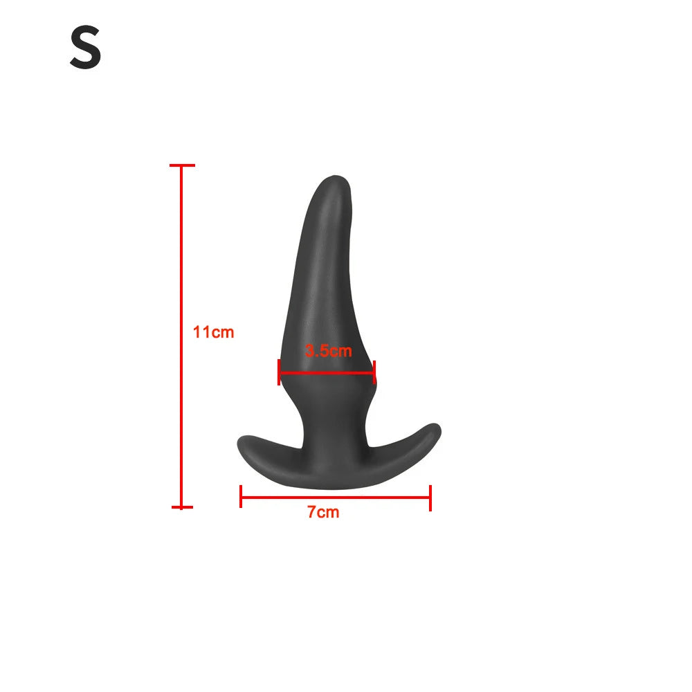 Soft Anal Plugs for Gay Men Prostate Massage Liquid Silicone 35-80mm Huge Butt Plug Anal Training Comfortable To Wear But Plug