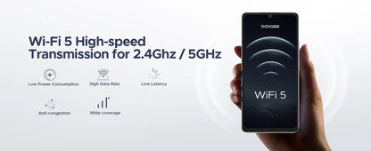 Global Version DOOGEE Note 58 Android 15 Smartphone 8GB RAM+128GB ROM 6.75" HD+ 90Hz IPS Screen 6250mAh Large battery NFC
