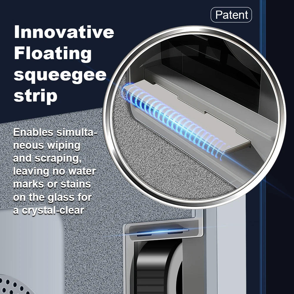 Robot Window Cleaner Liectroux S11,9000Pa Strong Suction, 4-Way Water Spray, Floating Scraping Tech, Smart Memory,APP Control