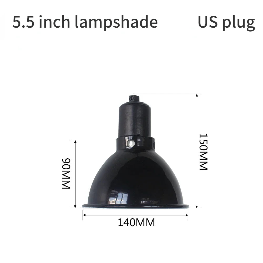 Deep Dome Reptile Lampshade 5.5/8.5/10 Inch Light Fixture Snakes Lizards Geckos Terrariums Anti-scald Reptile Protective Shade