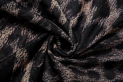 Nibber See Through Dress Women Sexy Coquette Leopard Print Full Sleeve o-Neck Stretch Wild Mini Bodycon Midnight Party Clubwear