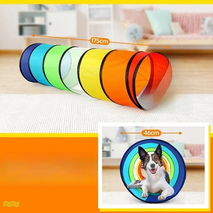 Long crawling passage ideal for small pets outdoor activity, durable play tunnel for daily entertainment.