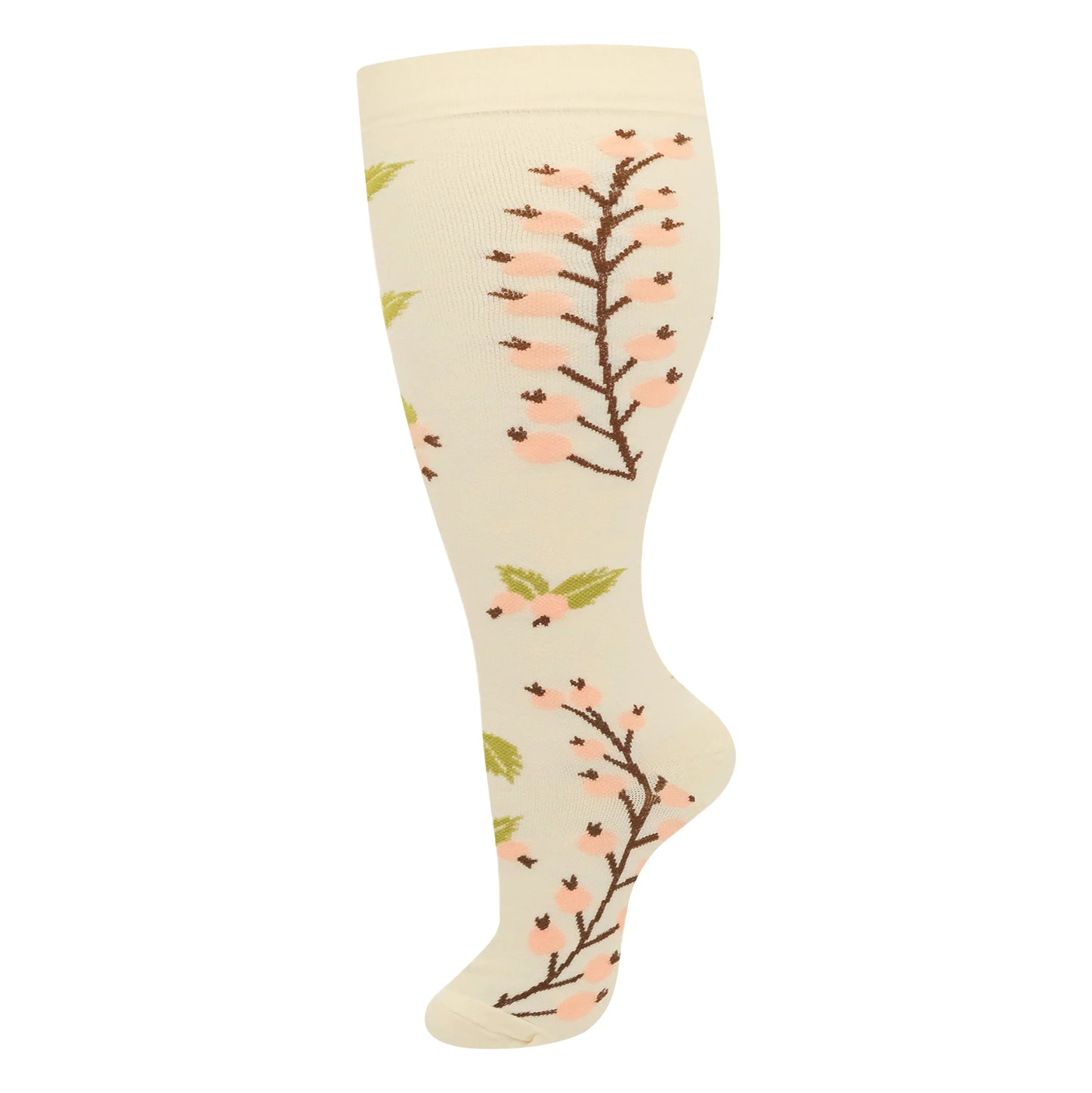 2XL-4XL Plus Size Compression Socks for Women Men 20-30 MMHg Wide Calf Extra Large Knee High Flight Sock for Circulation Support