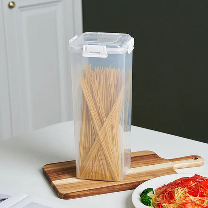 Plastic Bread Box with Sealing Lid and Tray, Bread Storage Box, Sandwich Bread Storage Box, Pasta Storage Box, Multigrain Jar