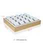 Luxury Gold White PU Leather Necklace Ring Earring Holder Jewelry Tray Series Jewelry Disply Jewellery Organizer Box
