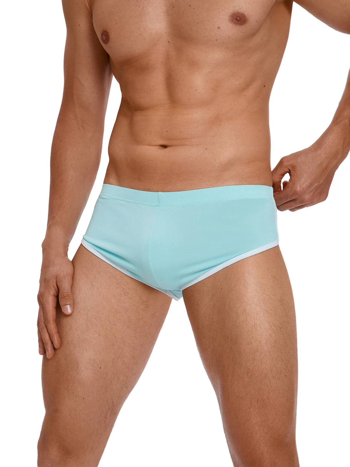 Sexy Running Elastic Sport Shorts Men's Summer Shorts Hot Pants Bar Nine Points Slim Fit Cotton Milk Silk Men's Fashion