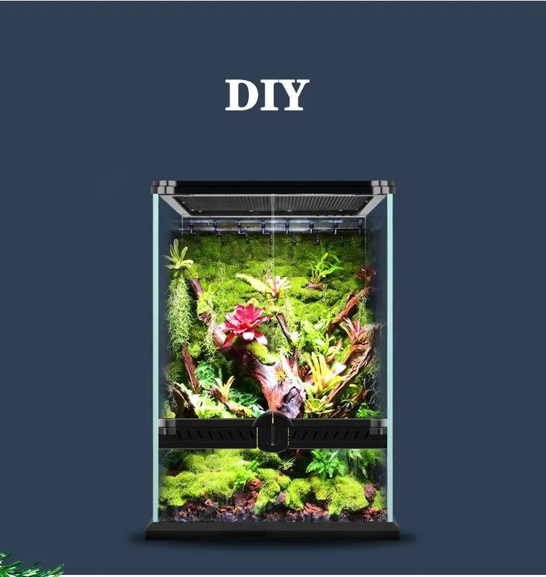 Reptile Rainforest Misting Spray System Greenhouse Humidification Cooling Nebulizer Irrigation Tools Terrarium Spraying Device