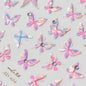 Shiny Jelly Butterfly Charming Golden Gradient Bowknot 5D Self Adhesive Nail Art Sticker Flower Petal Rhinestone Manicure Decals