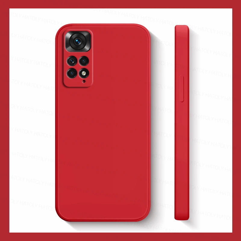 Case For Xiaomi Redmi Note 11 Case Redmi Note 11 10 10s 11s 12 12s 13 Pro Plus 5G Cover Anti-drop Liquid Silicone Cover Case