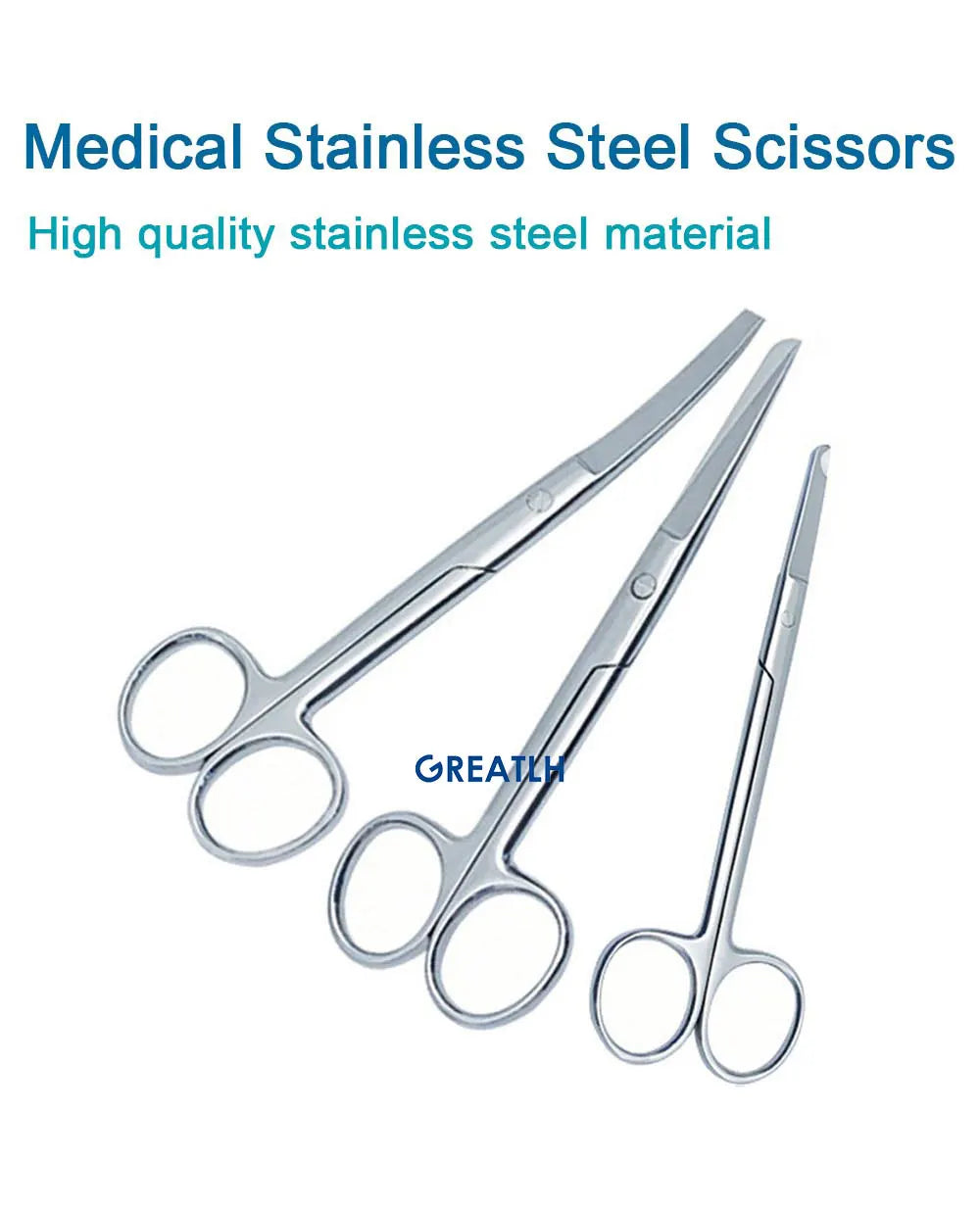 Stainless Steel Remove Suture Scissors Nurse Scissors Stitch Scissors Medical Surgical Tool Straight/Curved 1pcs