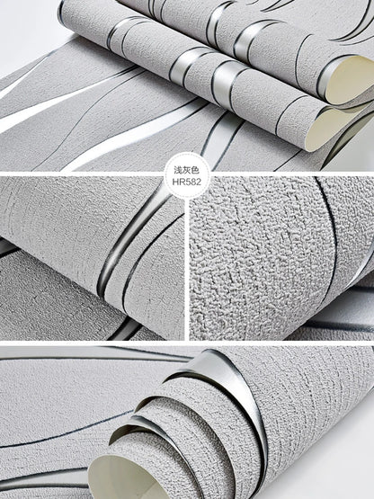 3D Wallpaper Stripe Wallpaper Living Room Background Wallpaper Curve Stripe TV Background Wallpaper Decoration Salon Maison Luxe