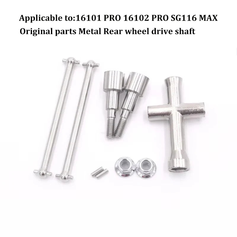16101 PRO 16102 PRO SG116 MAX PRO RC Car 1:16 Blue Upgraded Metal Spare Parts Model 4WD/ Original Spare Parts Drive Shaft Gear