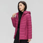 Women's plus Size M-6XL Hooded Puffer Jacket 90% Down Quilted Warm Coat Parka with Detachable Hat Winter Outerwear
