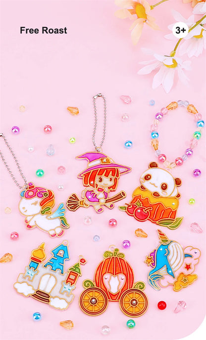DIY Crystal Paint Arts And Crafts Set DIY Window Paint Art Pendant For Kids Suncatcher Kits Fun Party Activity Art Project