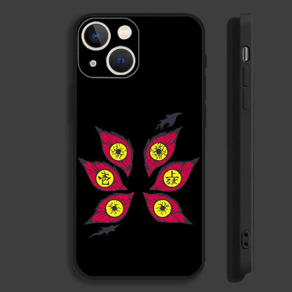 Cool K-Kokushibo Anime Phone Case For iPhone 16,15,14,13,12,11,Pro,Max,Plus,Mini,X,XS,XR,8,7,6,S,SE Soft Black Case
