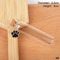 Pet Fur Keepsake Clear Glass Bottle Sealed Cork Stopper Glitter Paw Pendant for Dog Cat Loss Memorial Gift