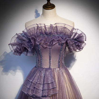 Evening Dress Women 2024 New Autumn And Winter Temperament Banquet Host Fairy Celebrity Slim Dress Wedding Bridesmaid prom dress