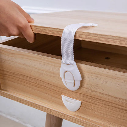 Children Safety Cabinet Locks Safe Quick and Easy Installation by Adhesive Tape Multi-Purpose Safety Locks for Cupboards Drawers