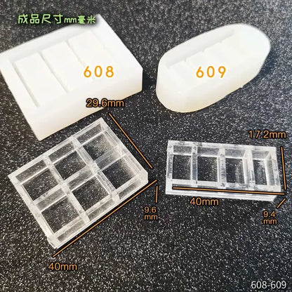 Miniature Food Play Mini Vintage Plate Fruit Plate Dinner Plate Doll House Mini Baking Baking Pan Organizer Jar Silicone Mold