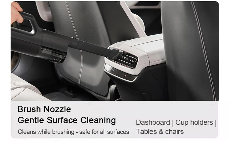 MIJIA Car Vacuum Cleaner 21kPa Suction,2400mAh Battery,Type-C Fast Charg,150mL Dust Cup,For Home Wireless Vacuum Cleaners