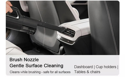 MIJIA Car Vacuum Cleaner 21kPa Suction,2400mAh Battery,Type-C Fast Charg,150mL Dust Cup,For Home Wireless Vacuum Cleaners