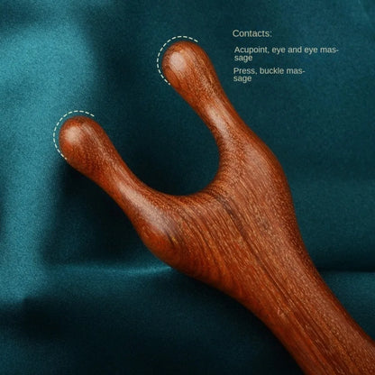 1Pc/2Pcs Double Headed Body Meridian Massage Comb Deer Antlers Sandalwood Wood Therapy Massage Comb Anti-static Tool