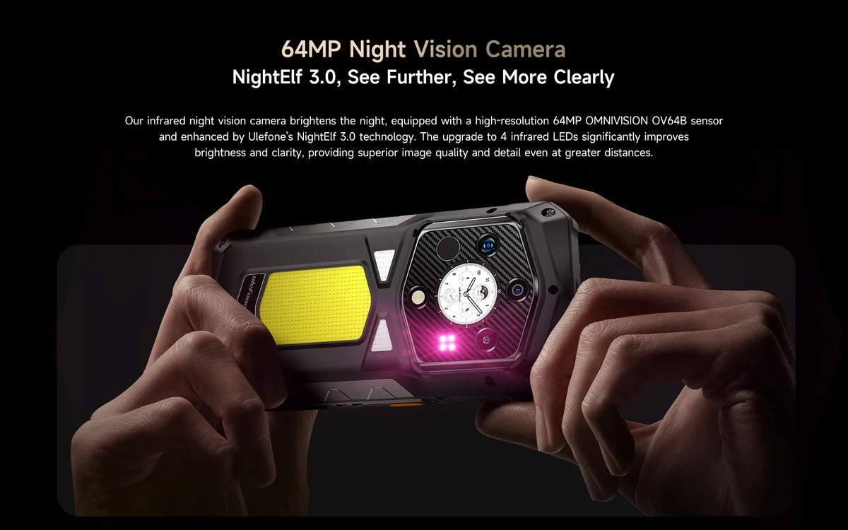 World Premiere Ulefone Armor 29 Pro Thermal Version 5G AI Rugged Phone 21200mAh 120W 64MP Night Vision 6.67" 120Hz 512GB ROM