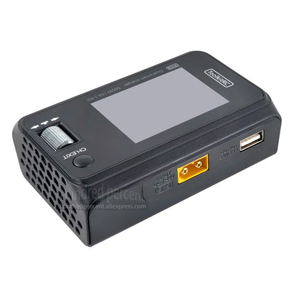 ToolkitRC M6D V3 Charger Black DC 500W Intelligent Dual Channel 1S 2S 3S 4S 5S 6S Toy Model Car Lithium Battery Fast Charging