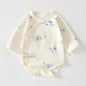 Spring Autumn Pure Cotton Long Sleeve Baby Bodysuit Triangle Crawling Suit Home Comfort Wear Bottom Covering Infant Garment