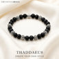 Bracelet Hero Rebel Bead Europe Style Fashion Jewelry Gift For Men And Women,In Sterling Silver And Black Obsidian