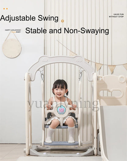 Multi-Function Children's Swing And Slide Set Baby Climbing Activity Toy Home Play Area for Kids