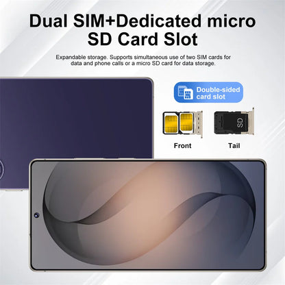New Mobile Phones for S26 Ultra Smartphone Android 5G 7.3HD Cell Phone 22G+2TB 7800mAh Unlocked Dua Sim Wifi Global Version