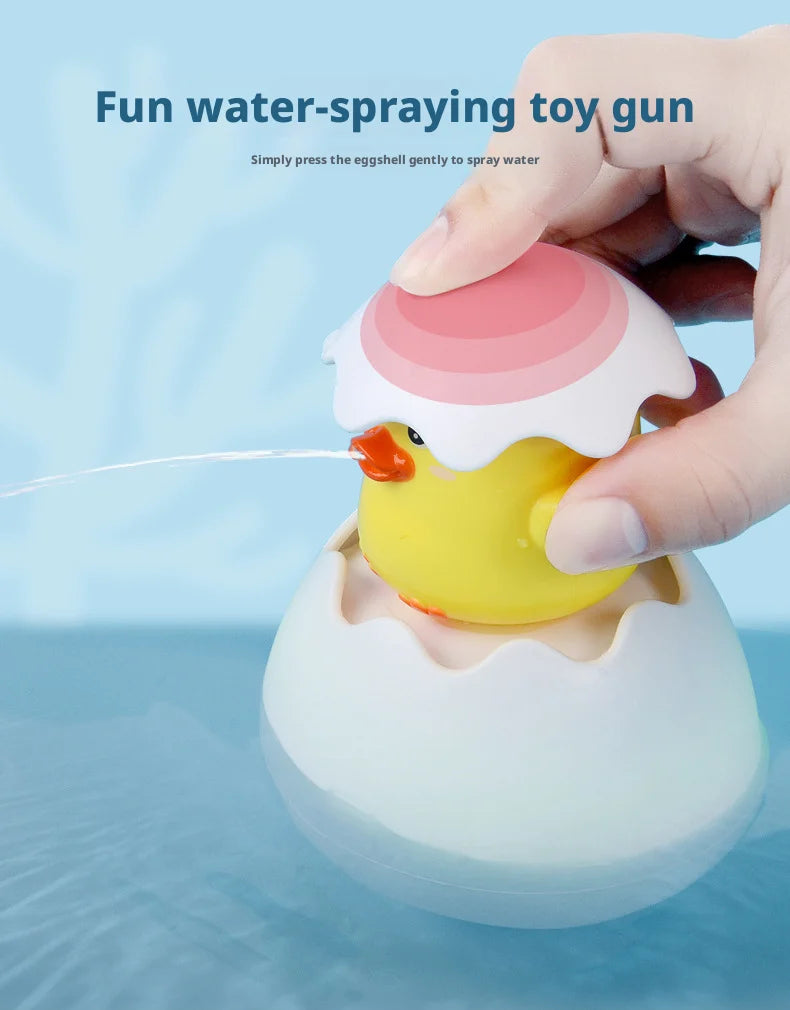 Baby Bathing Toy Kids Cute Duck Penguin Dinosaur Egg Water Spray Sprinkler Bathroom Sprinkling Shower Swimming Water Toys Gifts