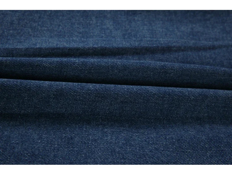 Korean Style Slim Bodycon Blue Skirts For Women 2026 Spring Summer New High Waist Split Denim Midi Skirt