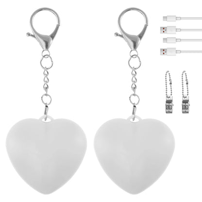 1/2/4Pcs Handbag Night Light Heart-Shape Purse Light LED Automatic Sensor Rechargeable Touch Wallet Tote Bag Mini Light Keychain