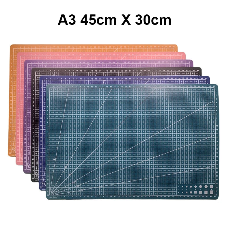 A3/A4/A5 Double Side Craft Cutting Mat Cutting Board Sewing Pad Artist Carving Tools Handmade Crafts DIY Props 5 Colors 45×30cm