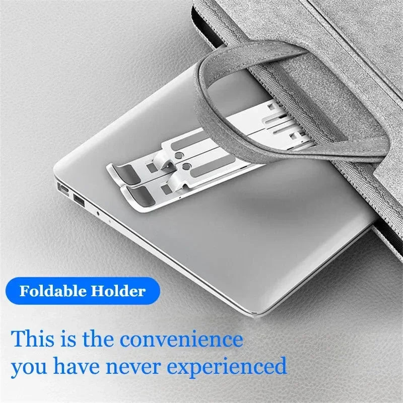 Foldable Portable Laptop Stand Adjustable Computer Monitor Holder for MacBook iPad Air Tablet Notebook Base Desk Mount