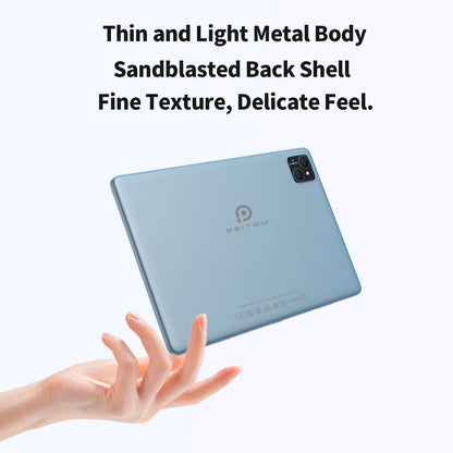 PRITOM TAB11 Android 15 Tablet 10 Inch, 16GB(4+12 Expand) RAM + 128GB ROM, Octa Core, 5G WiFi, with Keyboard, Mouse, Case