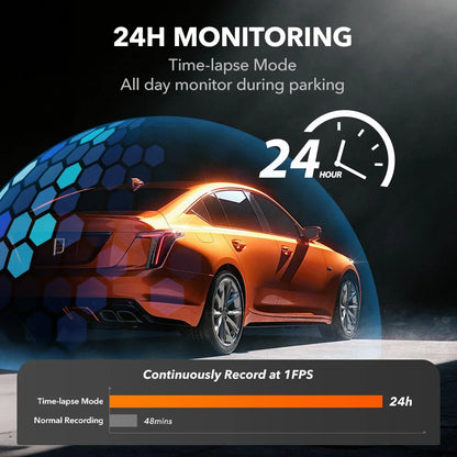 WOLFBOX G840S 12"IPS Dash Camera 4K Rearview Dash Cam GPS Video Recorder Night Vision HD Dual Cameras Car Dvr Parking Monitor