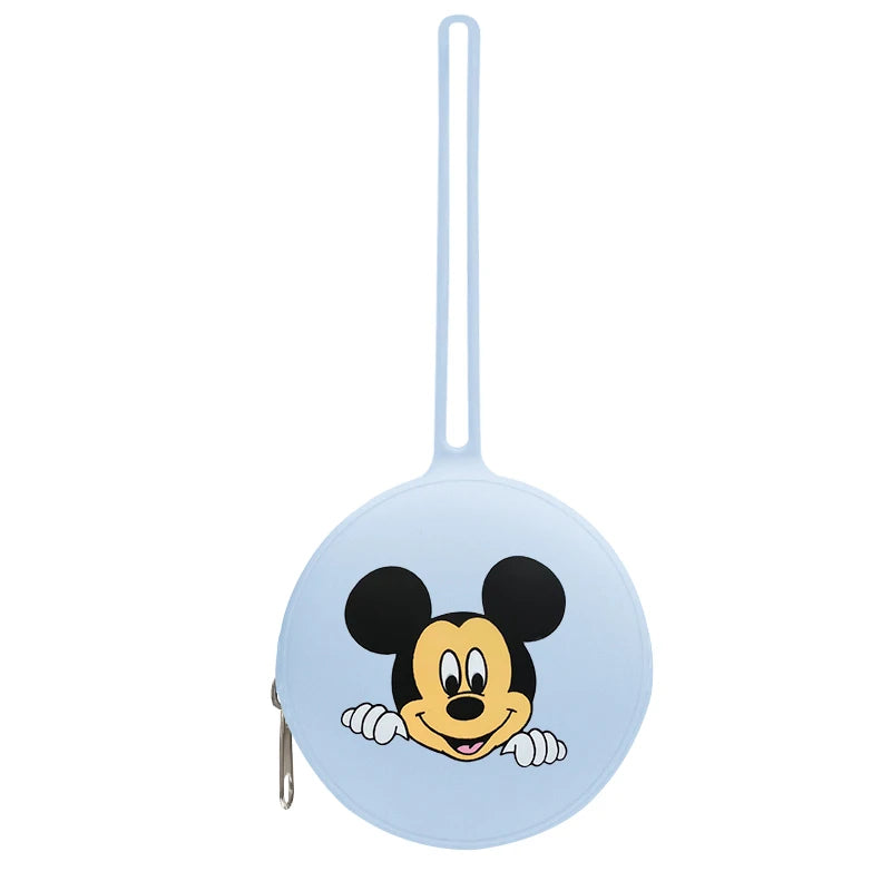 Cartoon Silicone Nipple Storage Bag  Kids Pacifier Holder Portable Silicone  Food-Grade Pendant DIY Accessories Baby Toy Gift