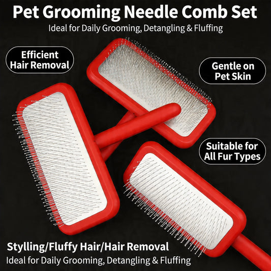 Pet Steel Needle Beauty Supplies Comb Cat Hair Cat Comb Dog Comb Pet Dog Hair Pet Brush Pet Groomer Pet Hair Cleaning Brush